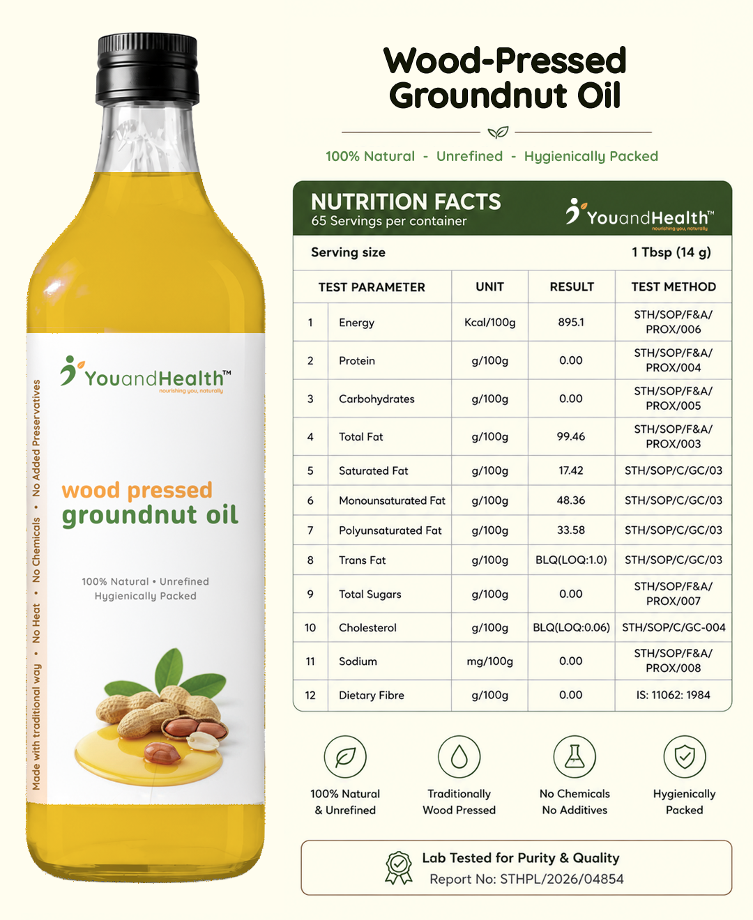 Wood-Pressed Groundnut Oil - Image 4