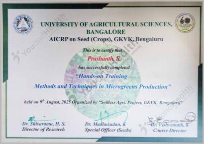 GKVK Training Certificate (Microgreens)